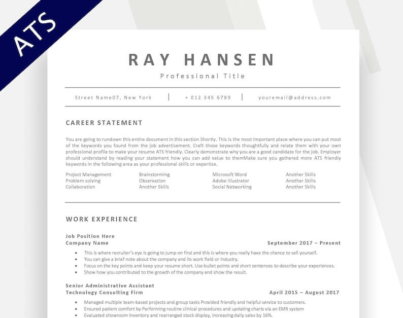 type of format is used for an ats-compliant resume